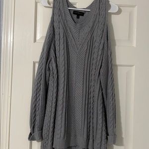 Cold shoulder sweater